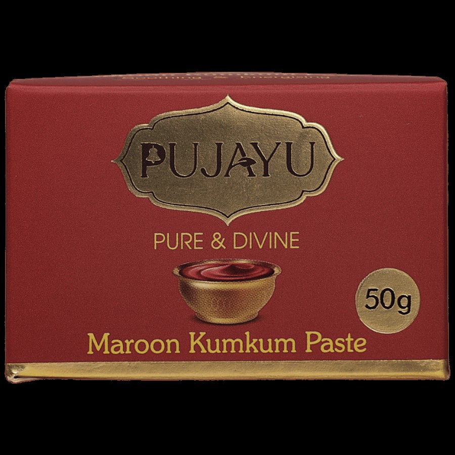 Pujayu Pure & Divine Maroon Kumkum Paste