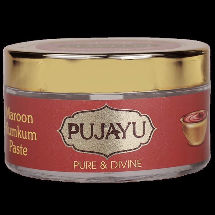 Pujayu Pure & Divine Maroon Kumkum Paste