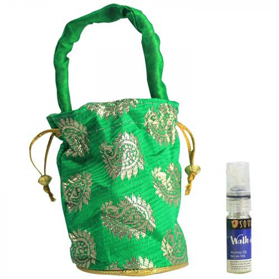 Soulflower Walk in the Wood Aroma Oil Bottle with Pouch