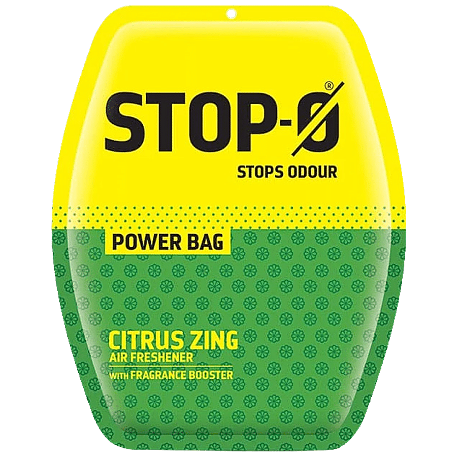 Stop-O Power Bag Bathroom Air Freshener Pouch -  Amber Rose Fragrance