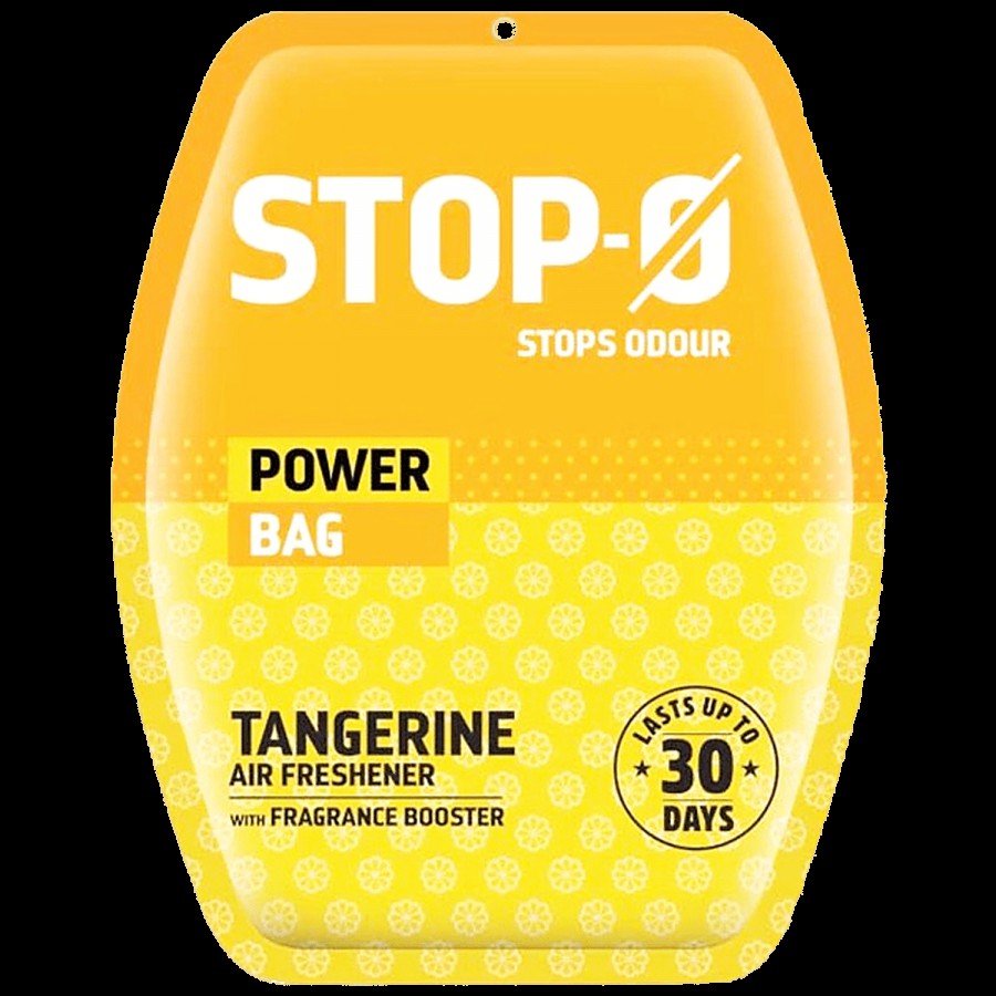 Stop-O Power Bag Bathroom Air Freshener Pouch - Tangerine Fragrance