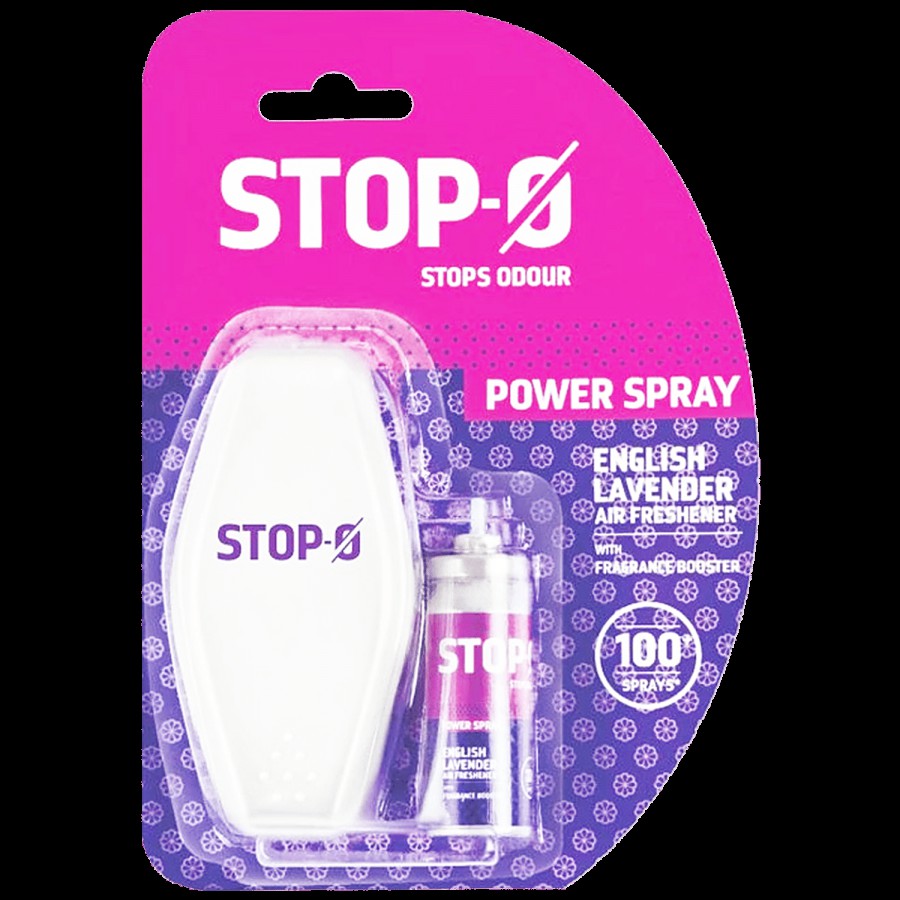 Stop-O Power Spray (One Touch) Toilet Freshener - English Lavender