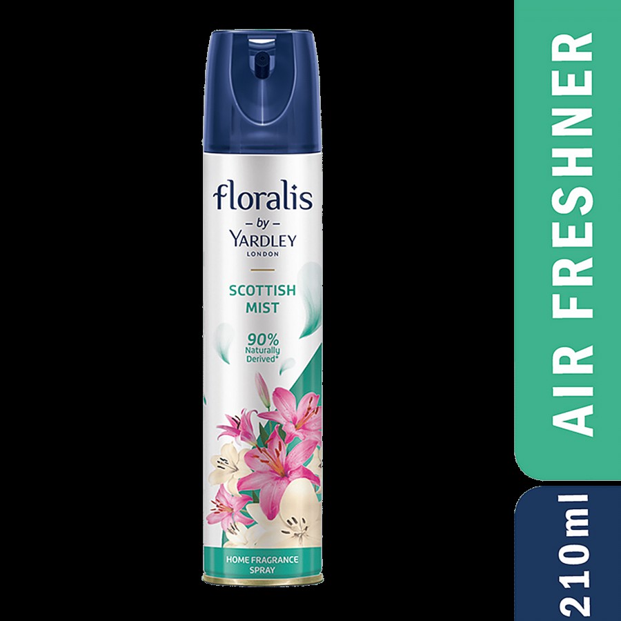 Yardley London Floralis Scottish Mist Home Fragrance Spray/Air Freshener