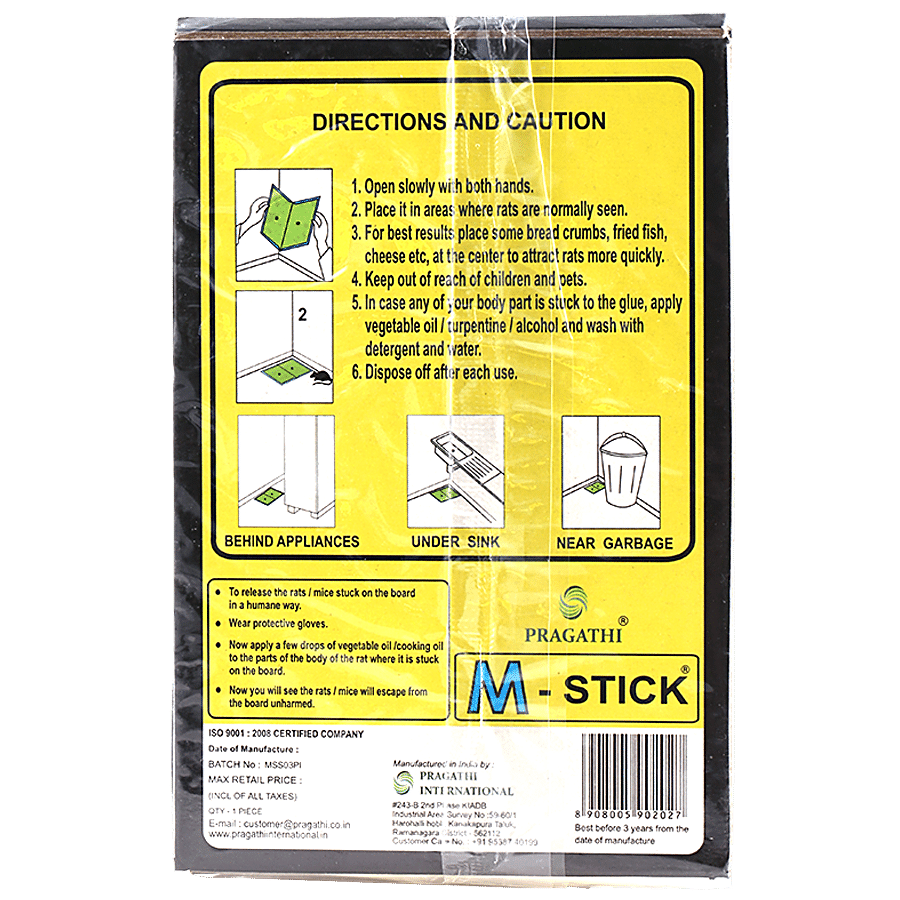 M Stick Glue Board To Trap Rats - Big