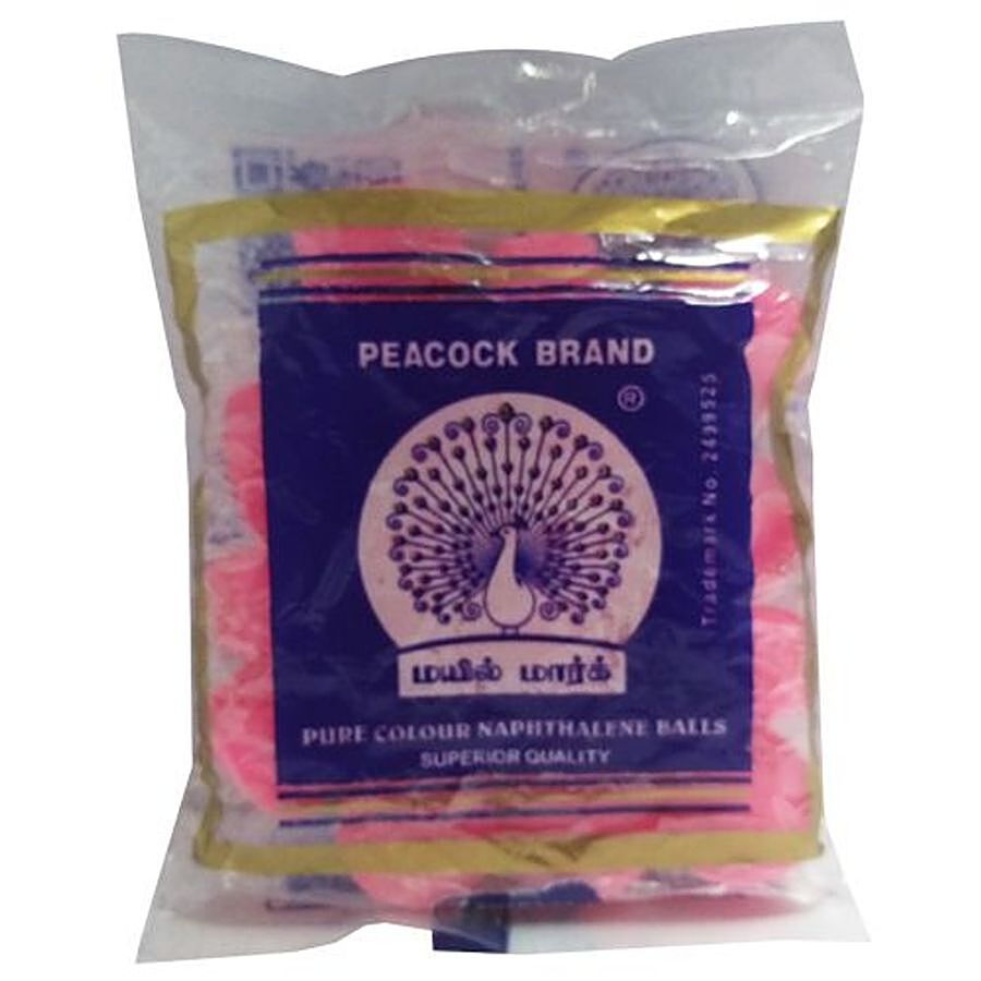 Peacock  Napthalene Balls - Pink Colour