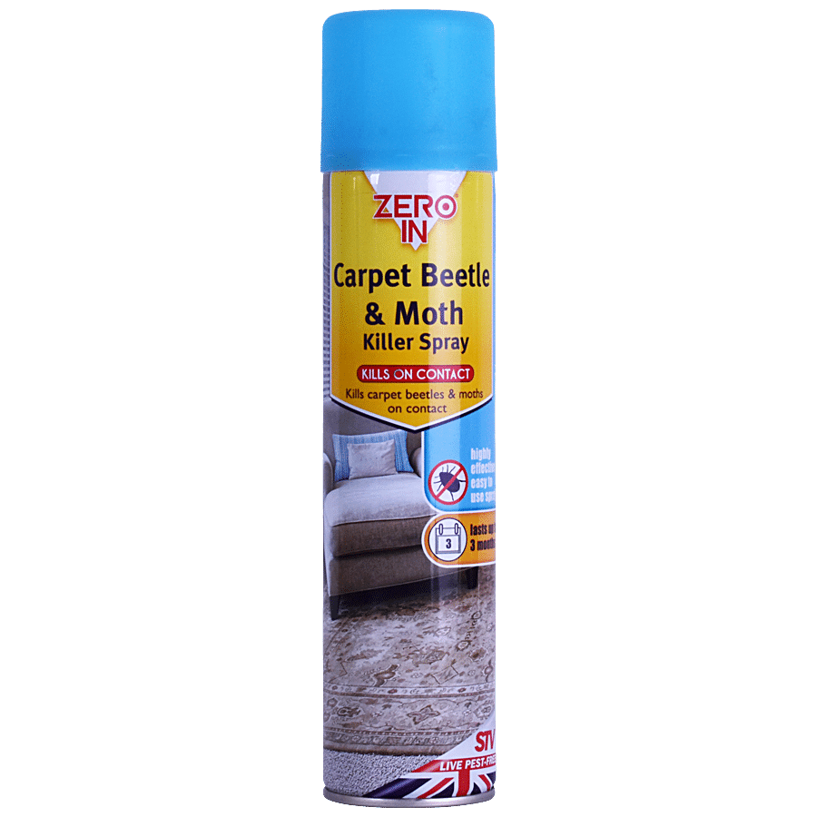 Zero In Carpet Beetle & Moth Killer Spray - Kills On Contact