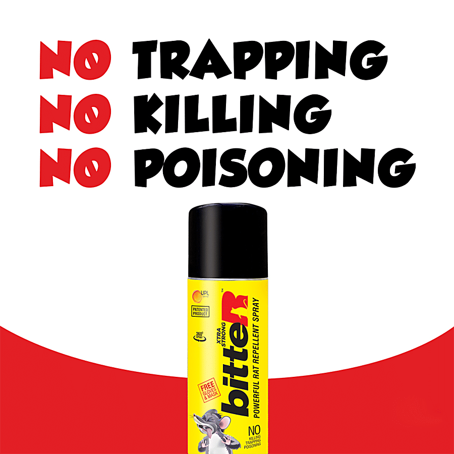 bitteR Powerful Rat Repellent Spray - Prevents Rat Bitting