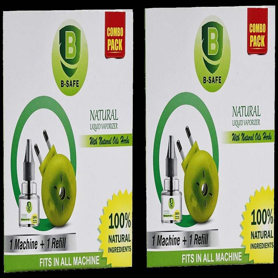 B-SAFE Natural Mosquito Repellent - Machine + 1 Refill