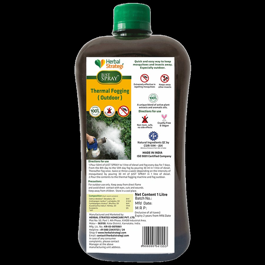 Herbal Strategi Just Spray Thermal Fogging - For Outdoor Use