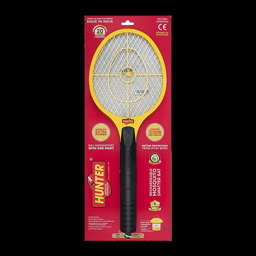 Hunter Rechargeable Mosquito Swatter Bat - Plastic