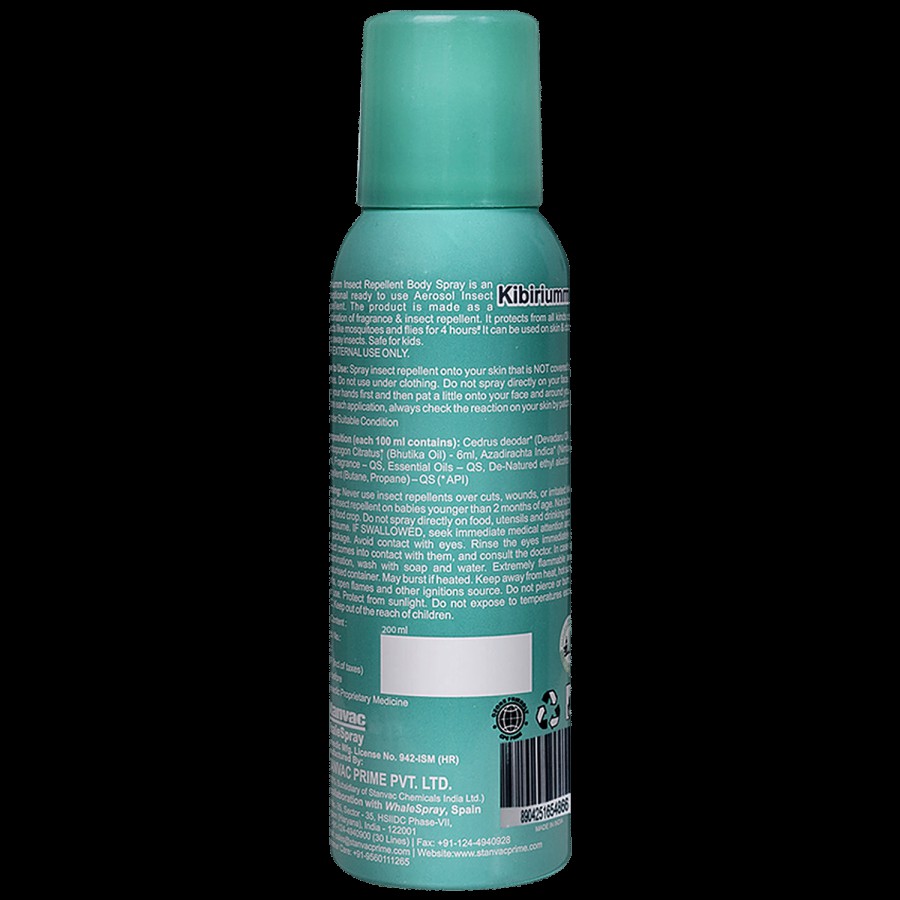 Kibiriumm Insect Repellent Body Spray - Ayurvedic Protection