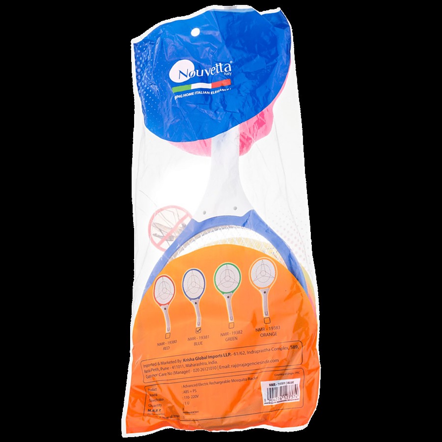 Nouvetta Advanced Electrical Rechargable Mosquito Racket - Blue