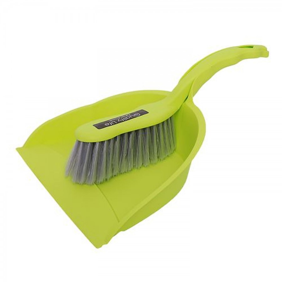 DP Dustpan With Brush & Wiper Combo - Green