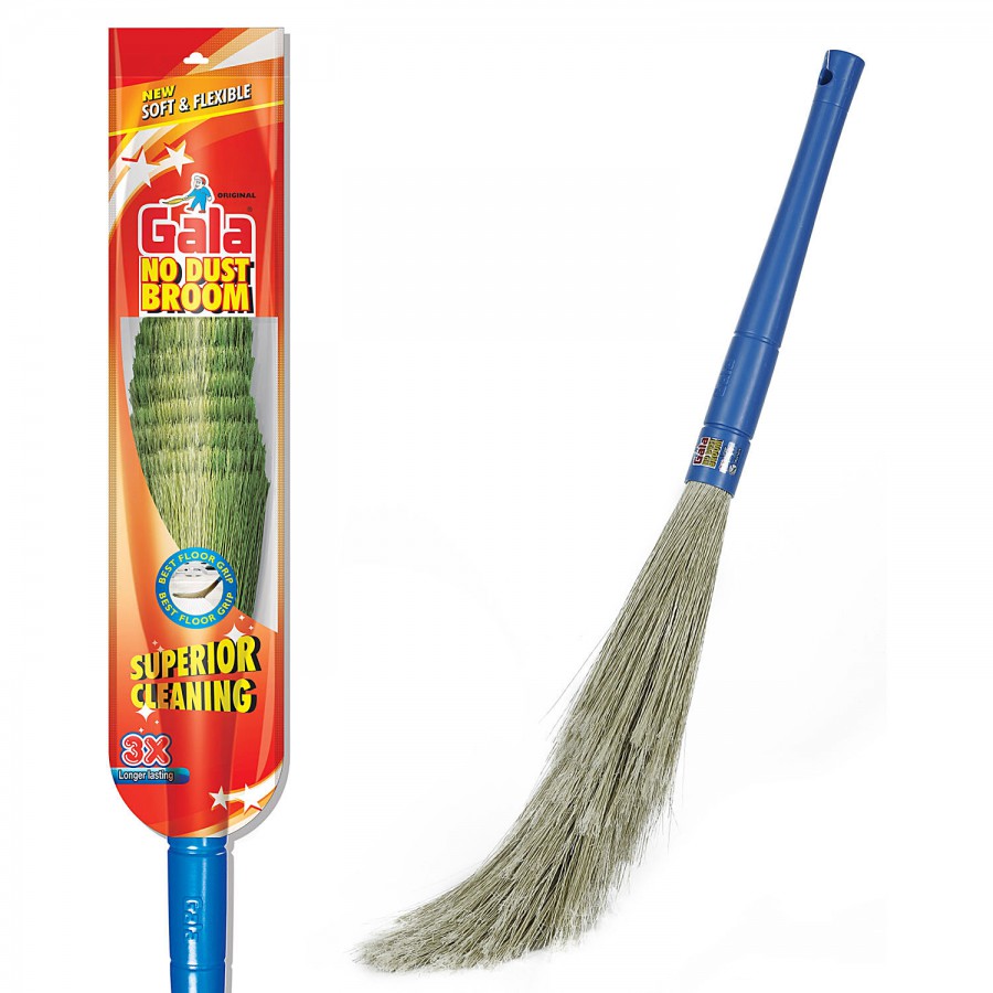 Gala No Dust Broom - 3x Longlasting