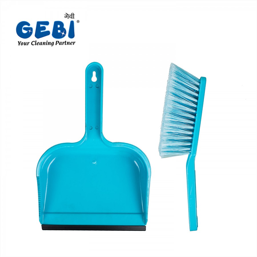 Gebi  Dust Pan & Brush Set/Plastic Supdi With Brush - High Quality