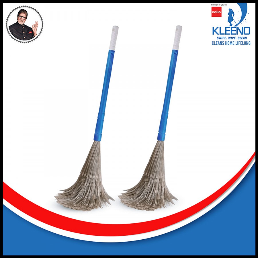 Kleeno by Cello No Dust Broom - With Telescopic Rod