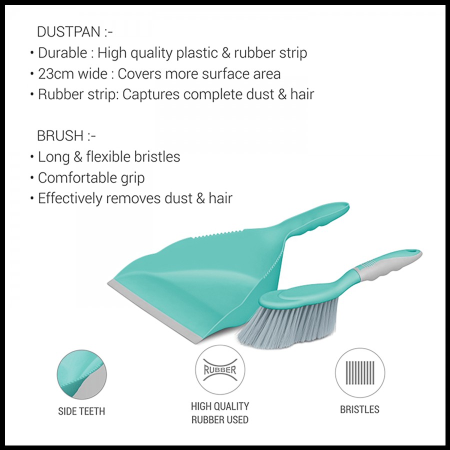 Milton - Spotzero Dustpan & Brush Set - With Comfortable Grip