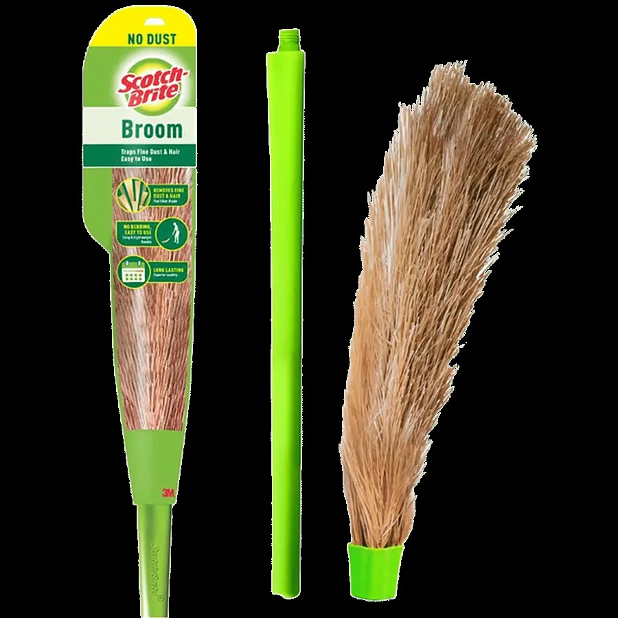 Scotch brite No-Dust Broom - Long Handle