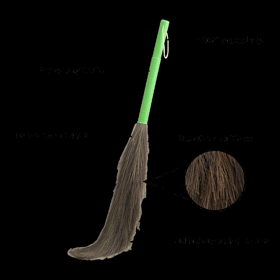 bb home Natural Grass Broom/Phool Jhadu - Natural Garo Hill Grass