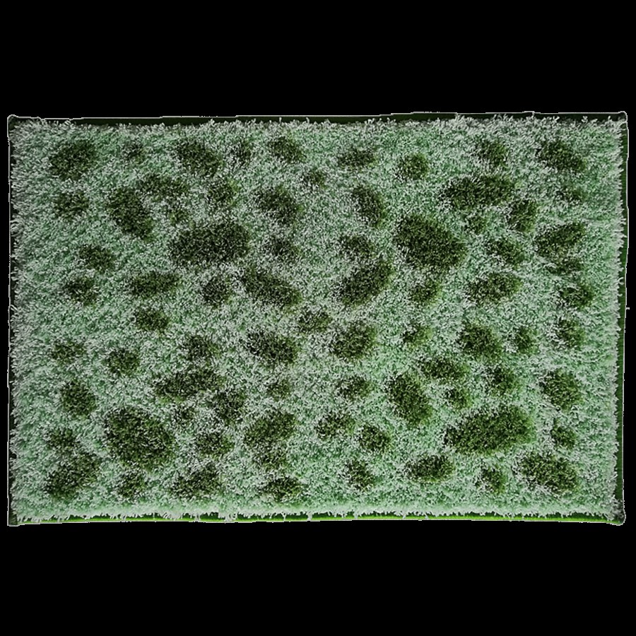 Athom Living Anti Slip Bath/Door/Floor Mat - Micro Designer Green Dotted