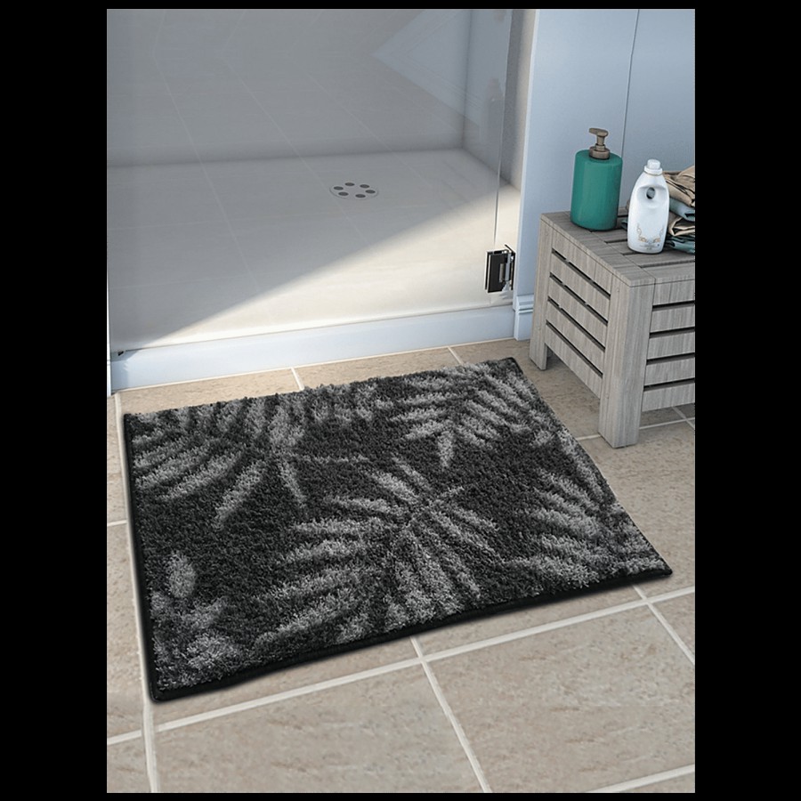 Athom Living Anti Slip Bath/Door/Floor Mat - Micro Designer Grey