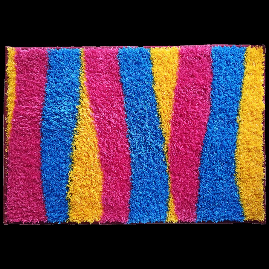 Athom Living Anti Slip Bath/Door/Floor Mat - Micro Designer Multicolour