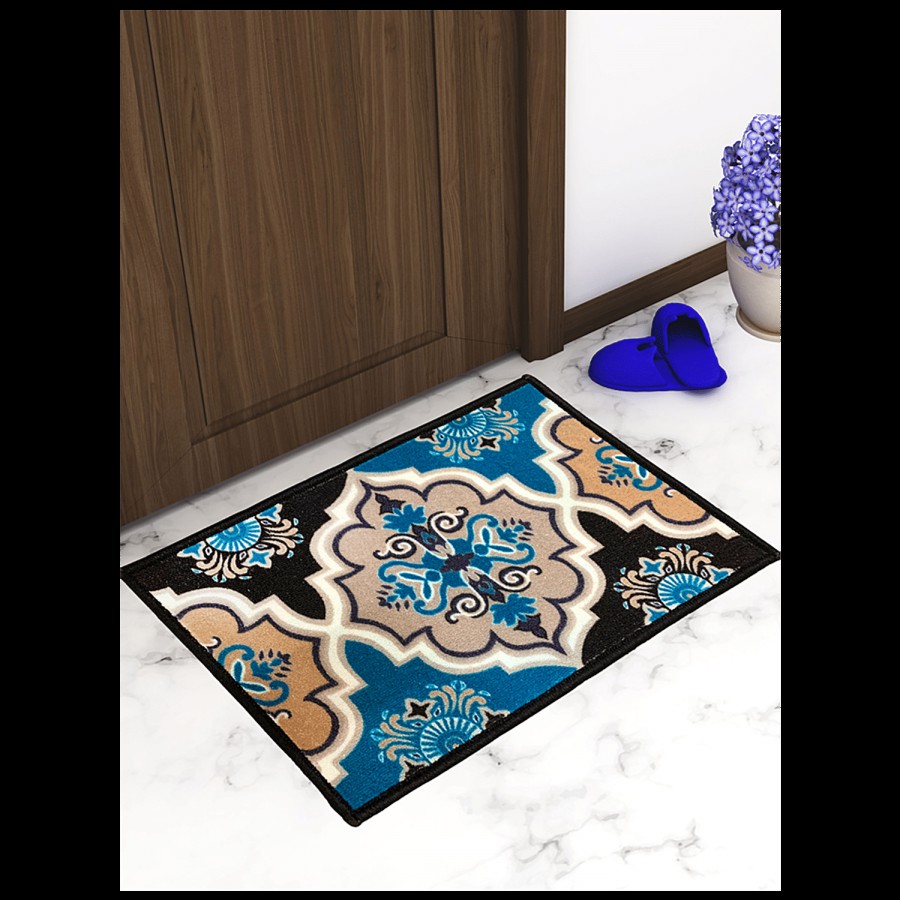 Athom Living Anti Slip Printed Door/Floor Mat - Contemporary Beige