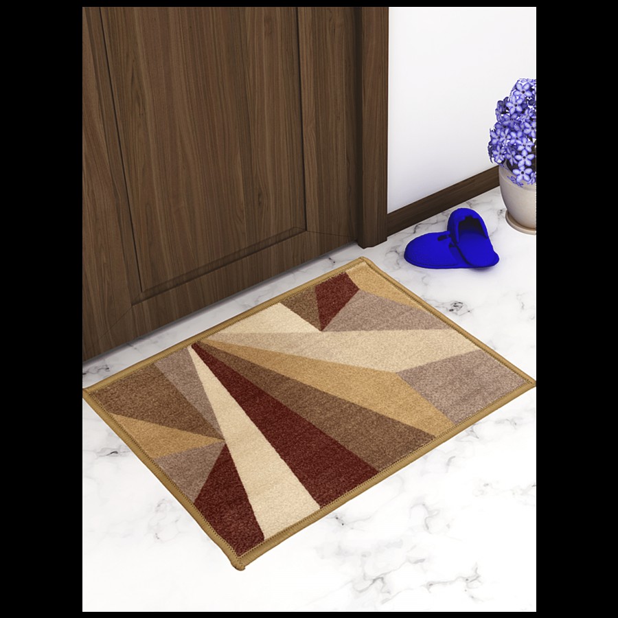 Athom Living Anti Slip Printed Door/Floor Mat -  Distressed Beige