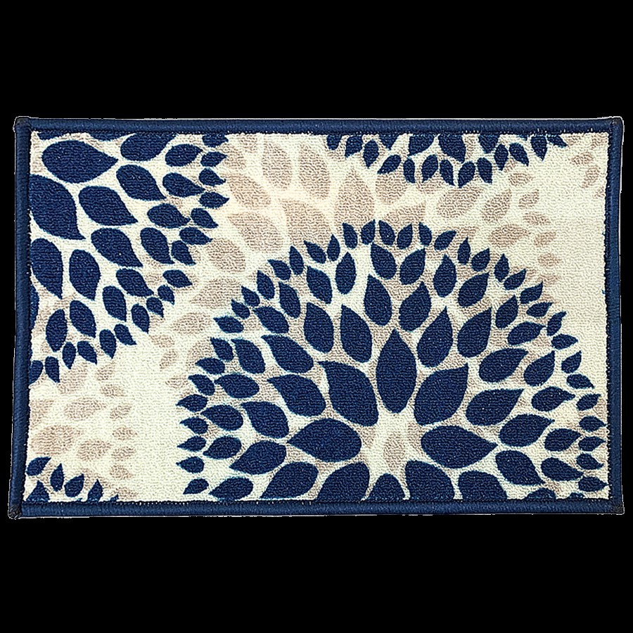 Athom Living Anti Slip Printed Door/Floor Mat - Drop Blue