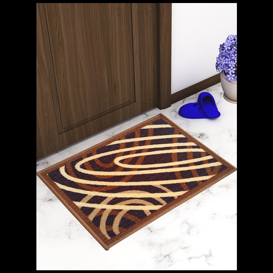 Athom Trendz Anti Skid Door/Floor Mat - Eazy Home Beige