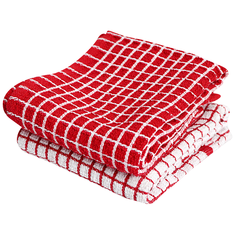 Brodees Cotton Terry Kitchen Towel - Red