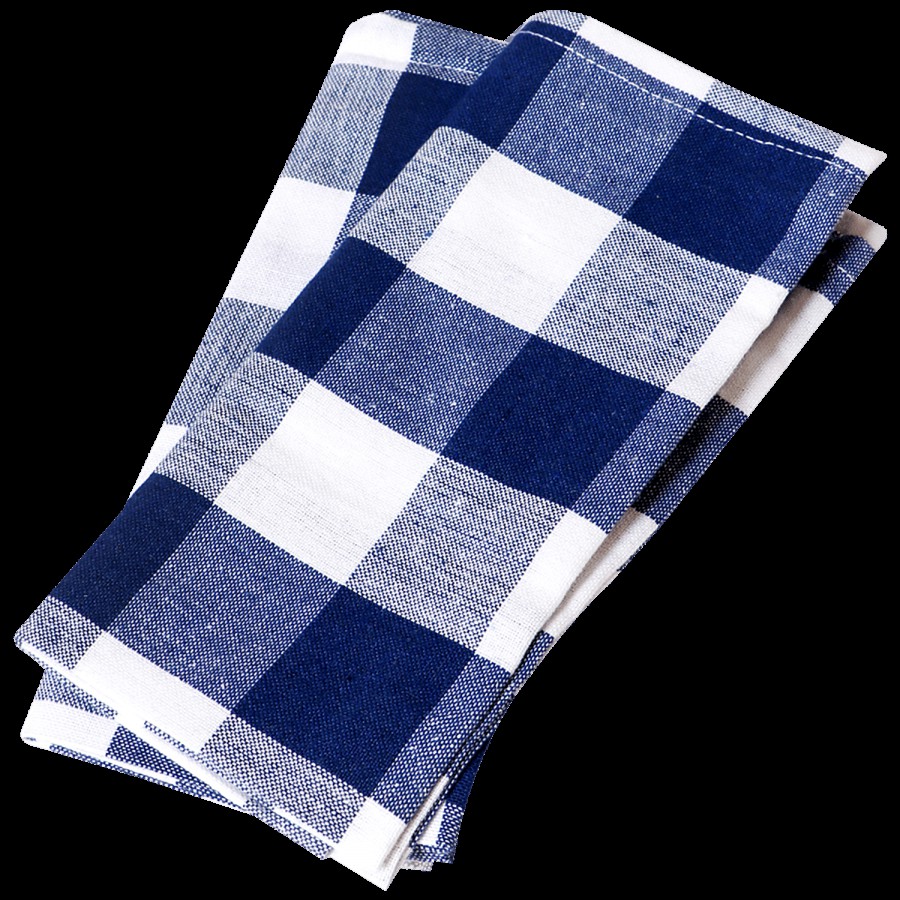 Brodees Cotton Kitchen Towel - Blue