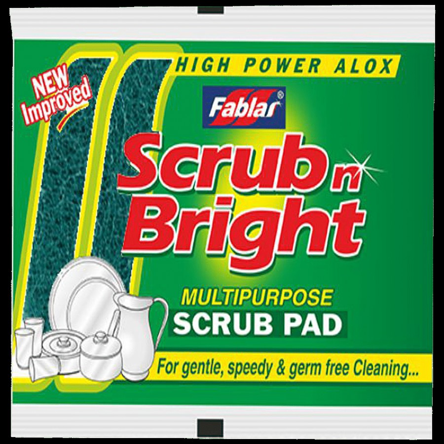 Fablas Scrub N Bright Multipurpose Scrub Pad - Tough On Stains