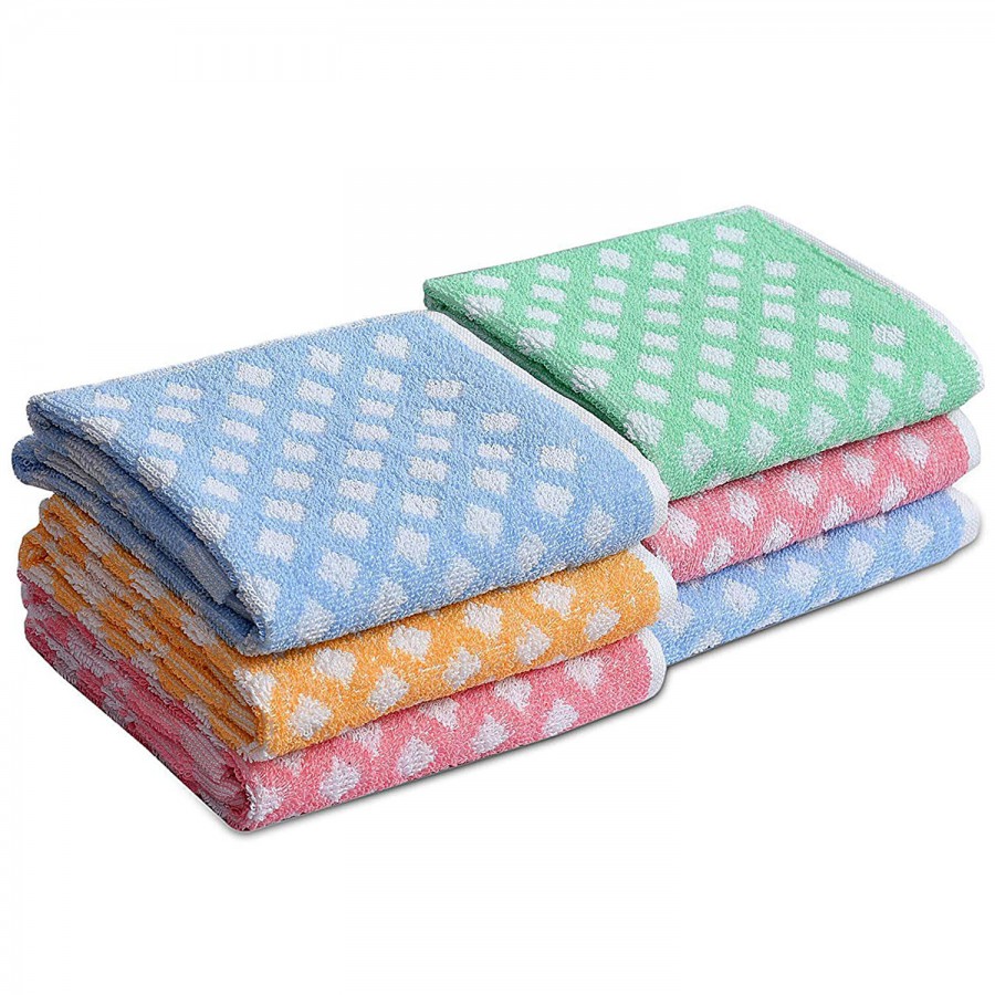 JBG Home Store Cotton Hand Towels - Dotted Pattern