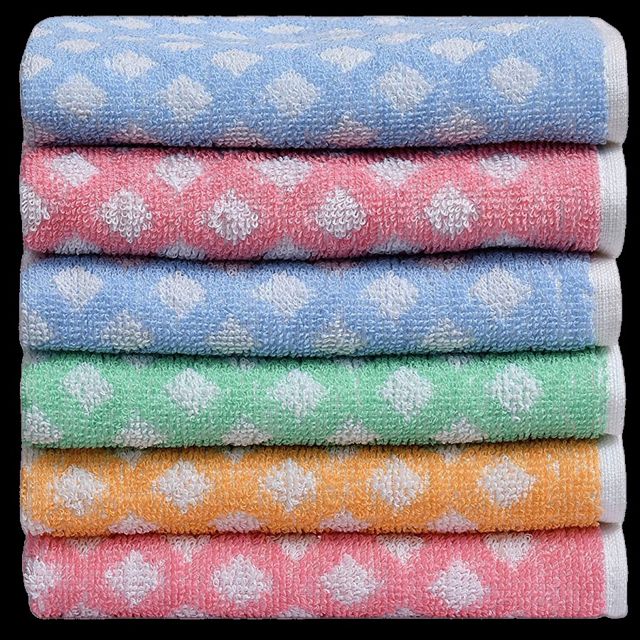 JBG Home Store Cotton Hand Towels - Dotted Pattern