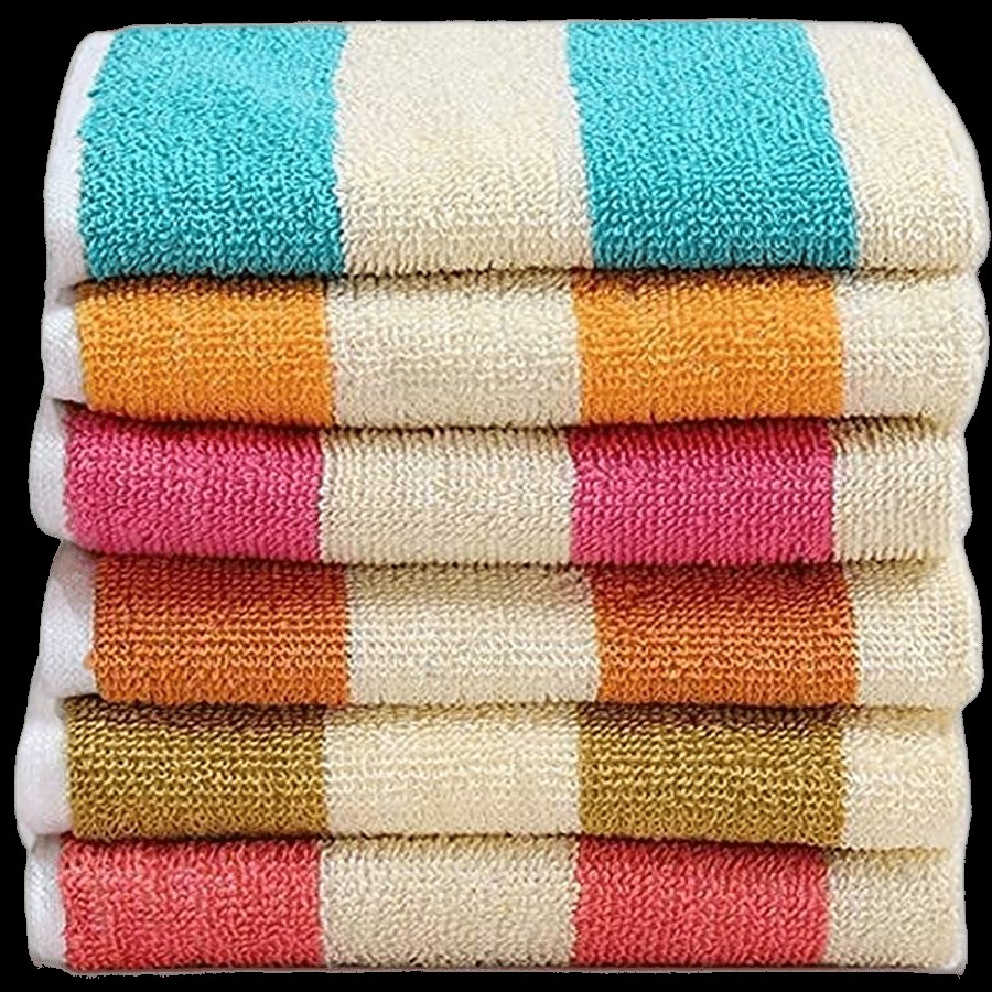 JBG Home Store Cotton Hand Towels - Stripes Pattern