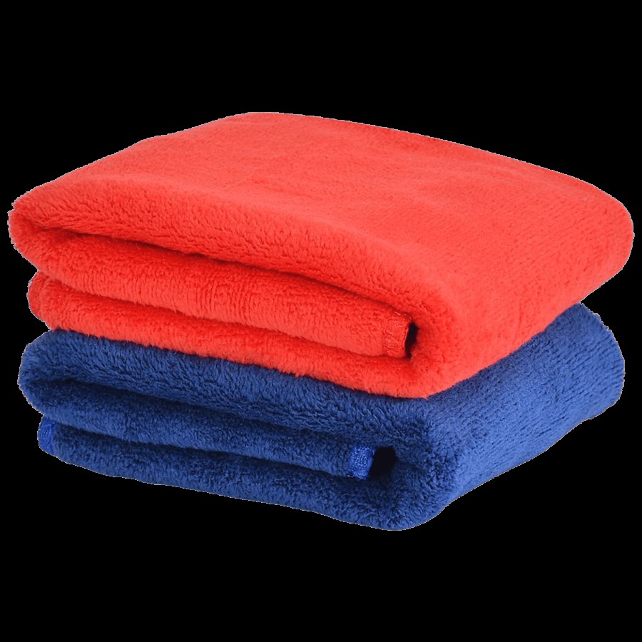 JBG Home Store Microfiber Clothes - Blue & Red