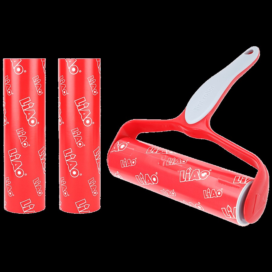 Liao Lint Roller With Refills - Plastic Handle