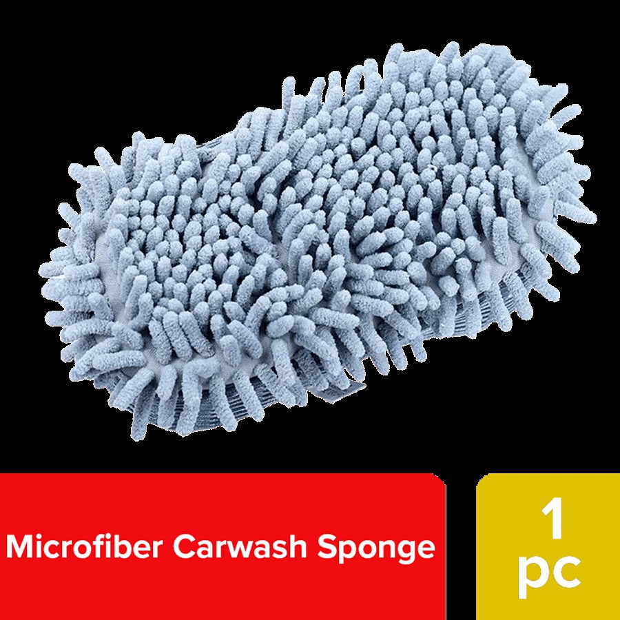 Liao Microfiber Chenille Sponge For Car & Bike Washing