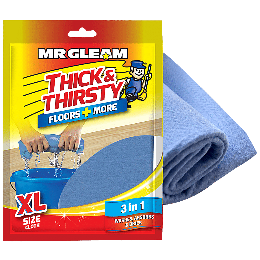 Mr Gleam Thick & Thirsty Cloth - Multipurpose & Highly Absorbent