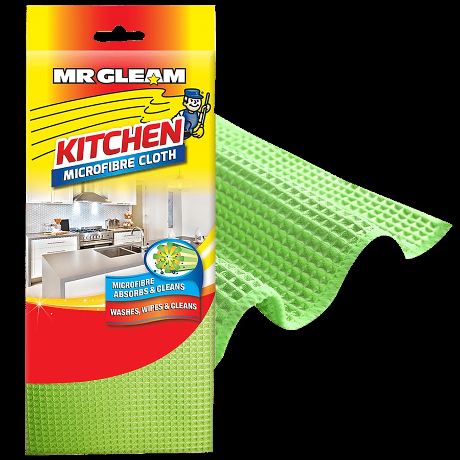 Mr Gleam Microfibre Kitchen Cloth - For Wining & Deep Cleaning Surfaces