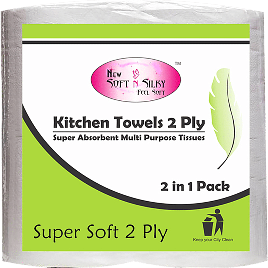 New Soft n Silky Kitchen Towels - 2 Ply