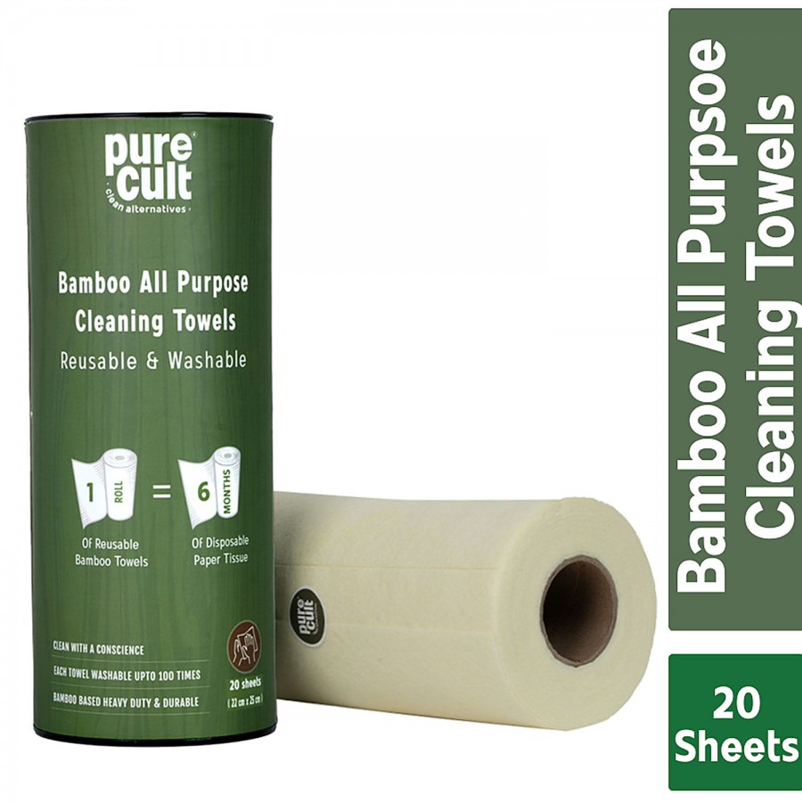 PureCult Bamboo All Purpose Cleaning Towels