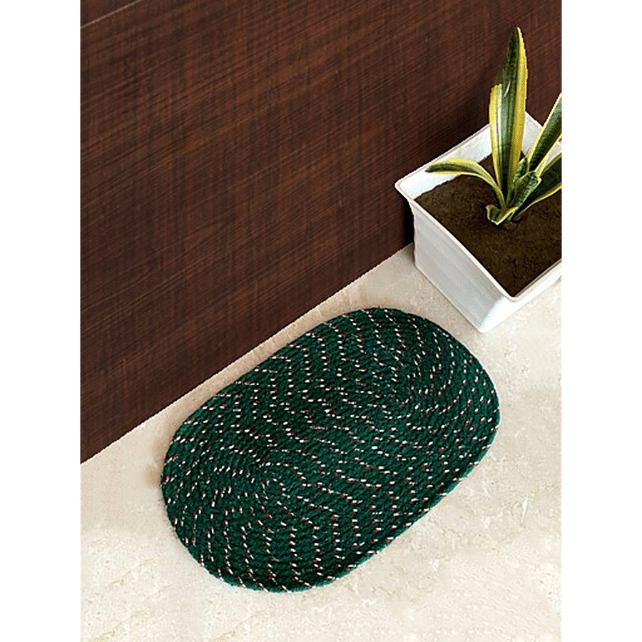 VTI Home Collection Cotton Braided Door/Floor/Bath Mat - Soft