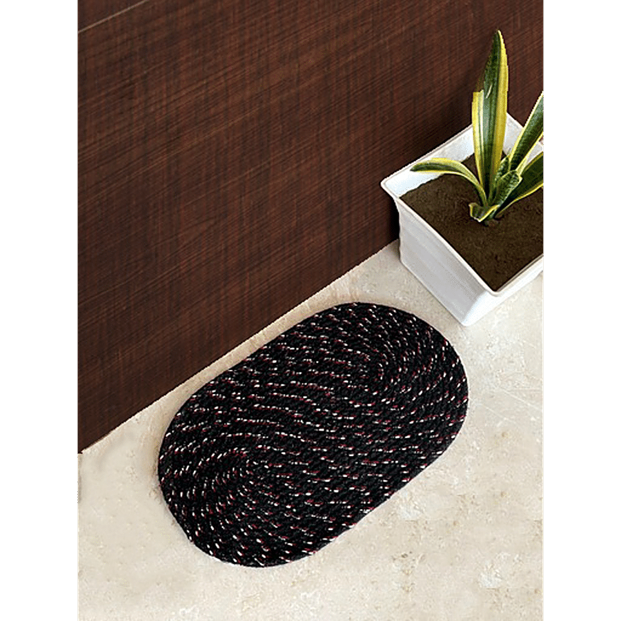 VTI Home Collection Cotton Braided Door/Floor/Bath Mat - Soft