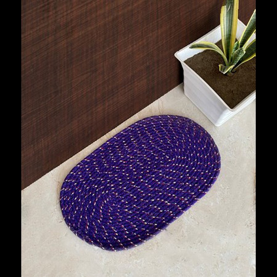 VTI Home Collection Cotton Braided Door/Floor/Bath Mat - Soft