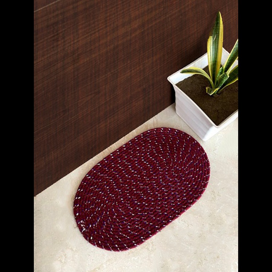 VTI Home Collection Cotton Braided Door/Floor/Bath Mat - Soft