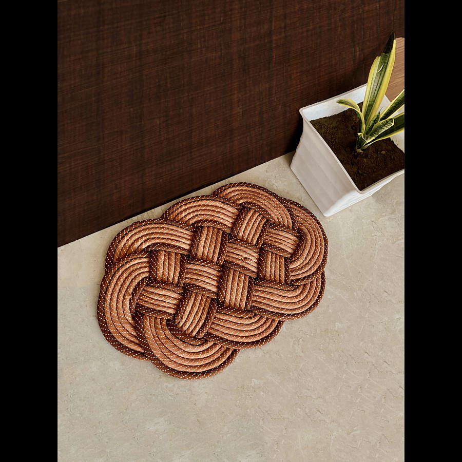 VTI Home Collection Cotton Polyester Hand Woven Cloud Door/Floor/Bath Mat - Soft