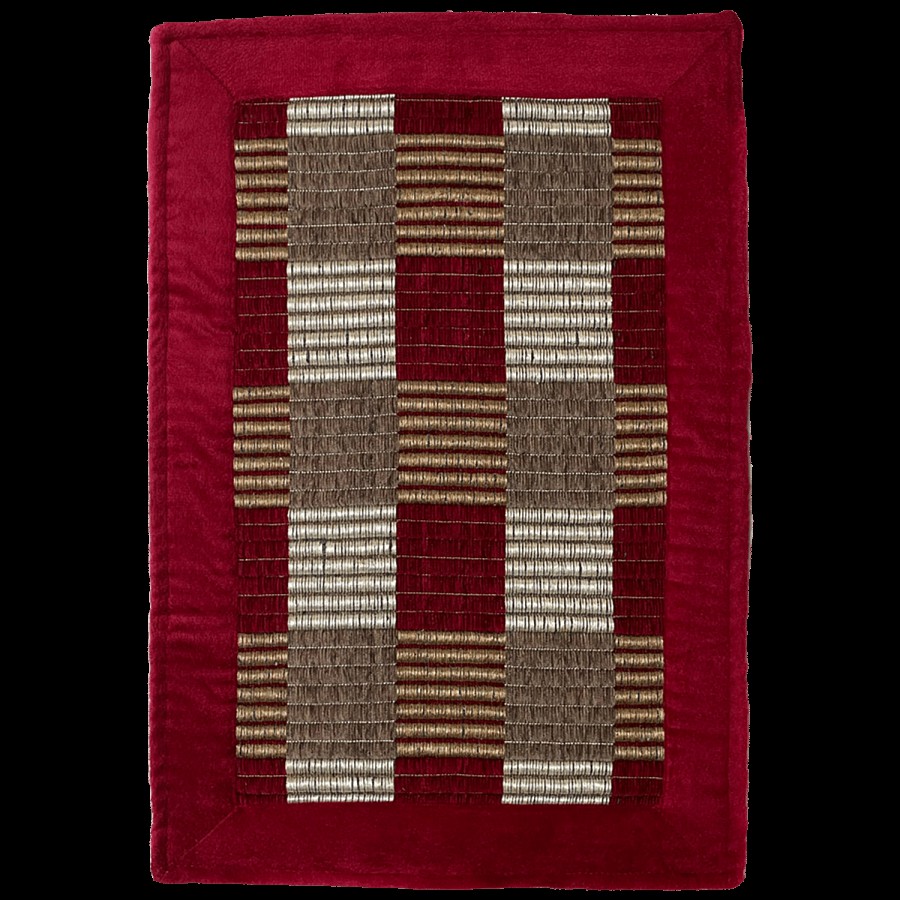 VTI Home Collection Cotton Polyester Hand Woven Doormat - Fibre