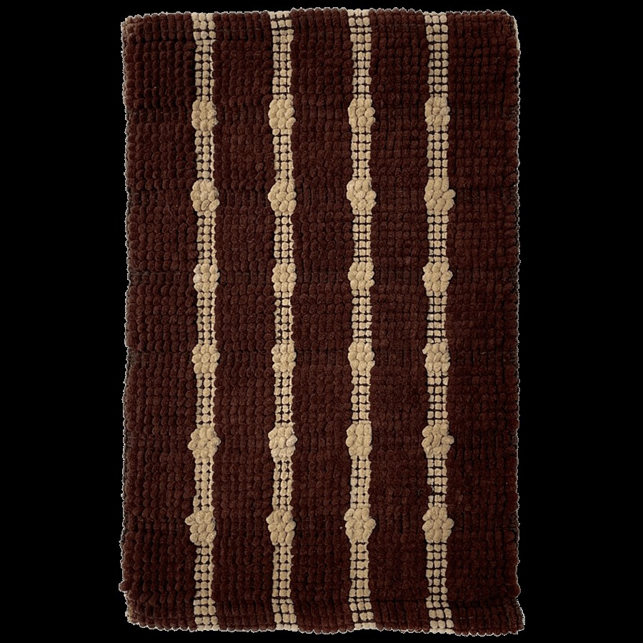 VTI Home Collection Cotton Polyester Hand Woven Doormat - Fibre